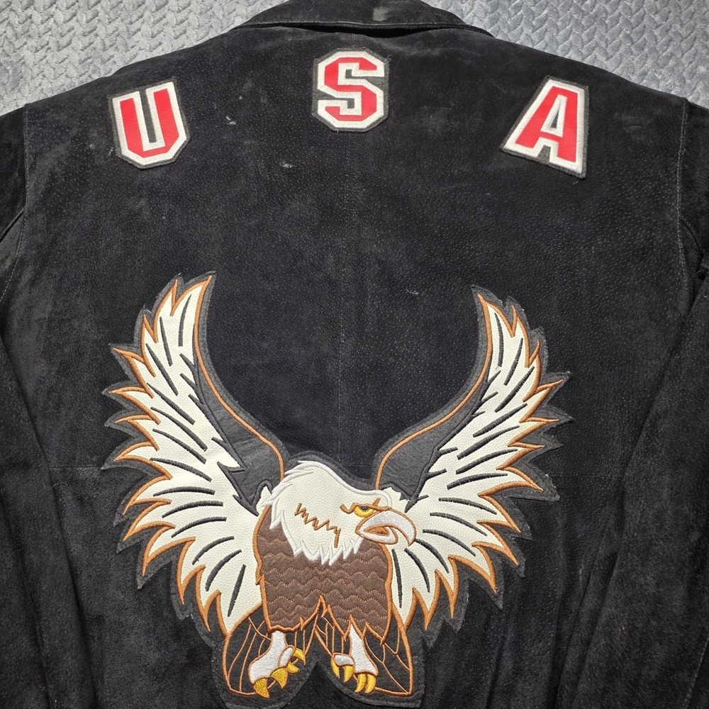 Motorcycle‎ Jacket Men's XXL USA Eagle Ameri Mode… - image 1